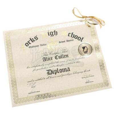 THE TWILIGHT SAGA: ECLIPSE (2010) - Alice Cullen's High School Diploma